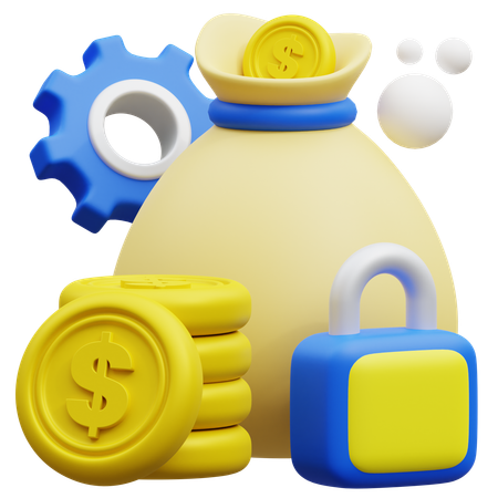 Money Security  3D Icon