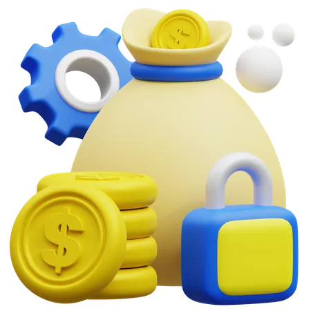 Money Security  3D Icon