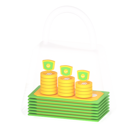 Money Security  3D Icon