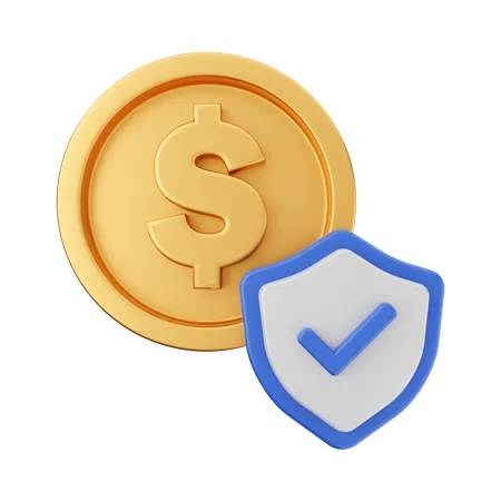 Money Security  3D Illustration