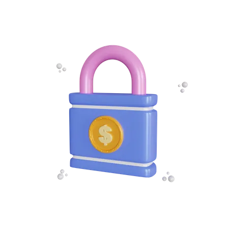 Money Security  3D Illustration