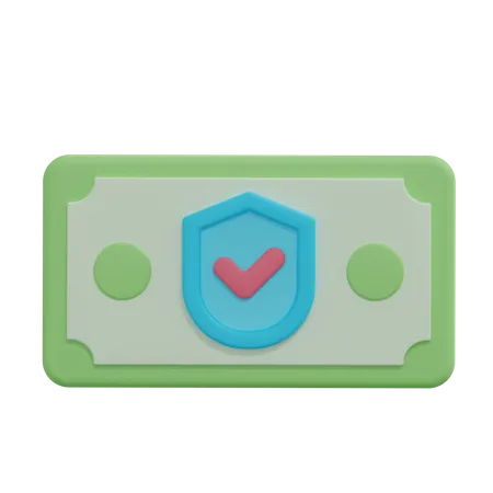 Money Security Illustration 3D Icon