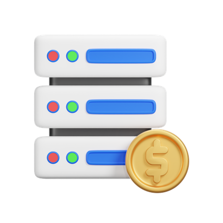 Money Server  3D Icon