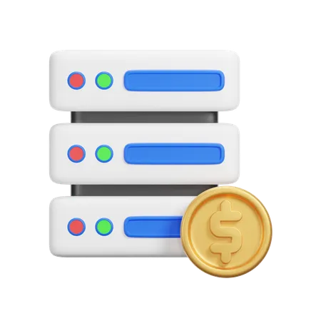 Money Server  3D Icon