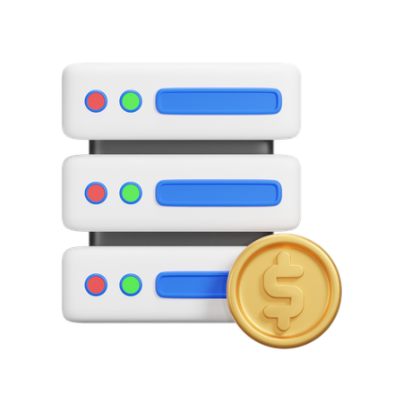 Money Server  3D Icon