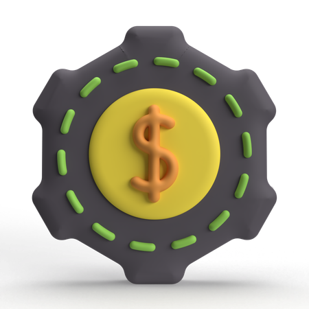 Money Setting  3D Icon