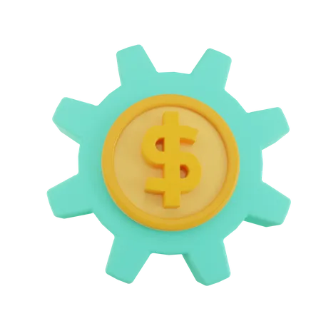 Money Setting  3D Icon