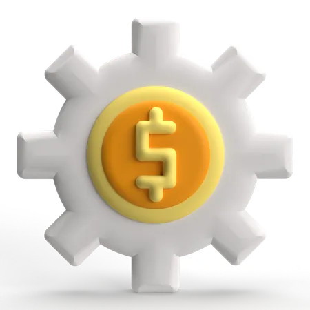 Money Setting  3D Icon