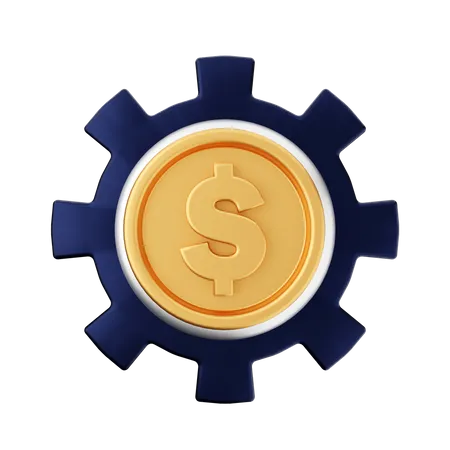 Money Setting  3D Icon