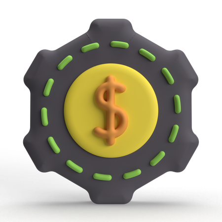 Money Setting  3D Icon