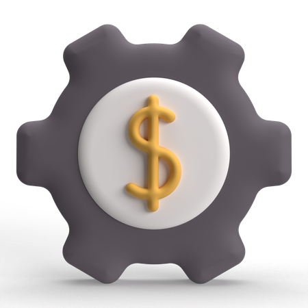 Money Setting  3D Icon