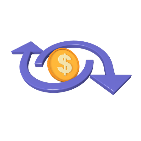 Money Share  3D Icon