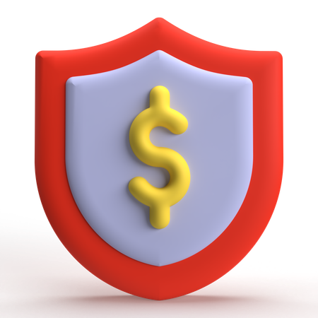 Money Shield  3D Icon