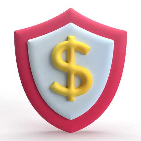 Money Shield  3D Icon