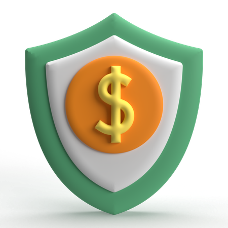 Money Shield  3D Icon