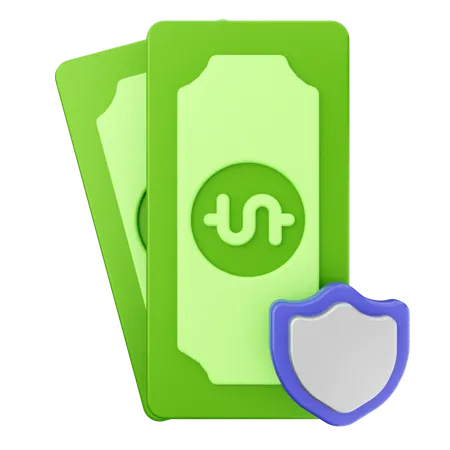 Money Shield  3D Icon