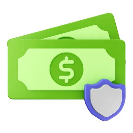 Money Shield  3D Icon