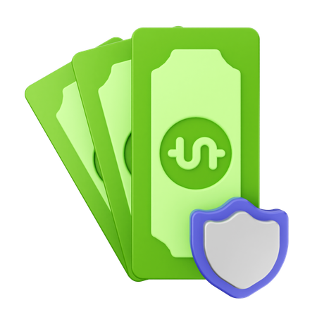 Money Shield  3D Icon