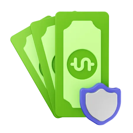 Money Shield  3D Icon