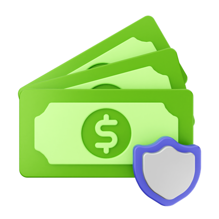 Money Shield  3D Icon