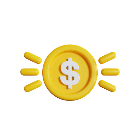 Money Shine  3D Icon