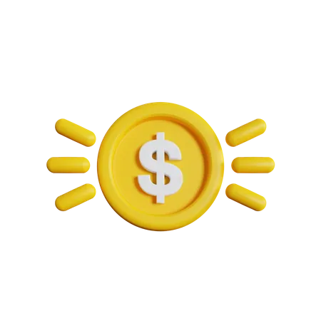 Money Shine  3D Icon