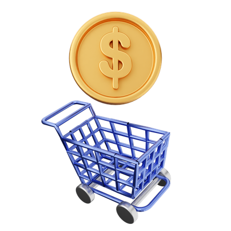 Money Shopping  3D Icon