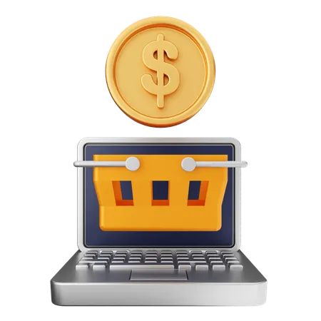 Money Shopping  3D Icon