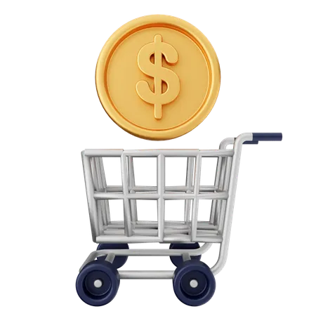 Money Shopping  3D Icon