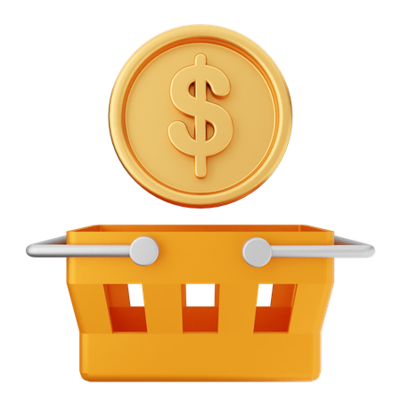 Money Shopping  3D Icon