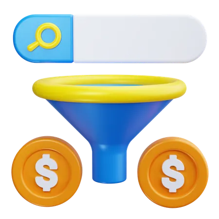 Money Sorting  3D Icon