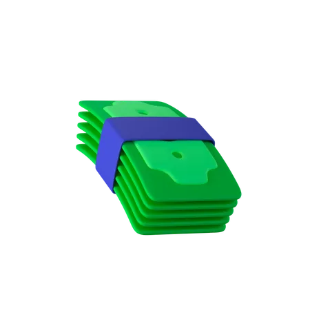 Money Stack 3 D Illustration 3D Icon