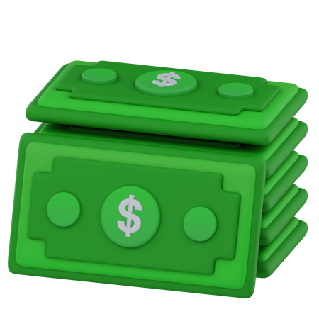 Money Stack  3D Icon