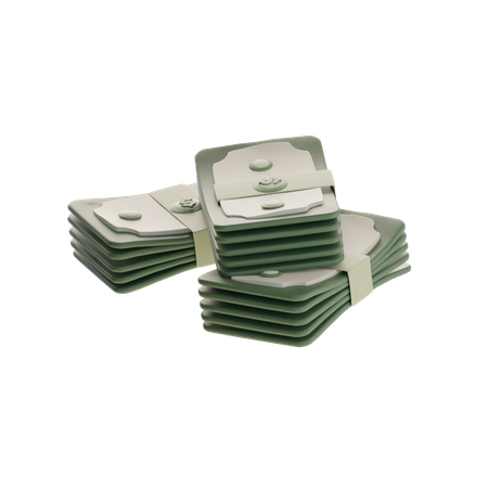 Money Stack  3D Icon