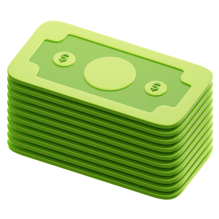 Money Stack  3D Icon