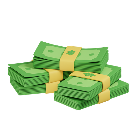 Money Stack  3D Icon