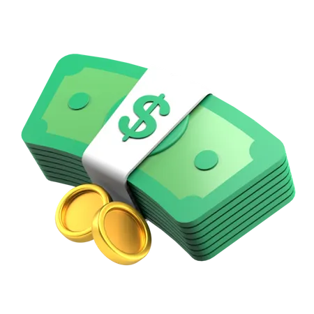 Money Stack  3D Icon