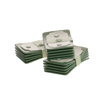Money Stack  3D Icon