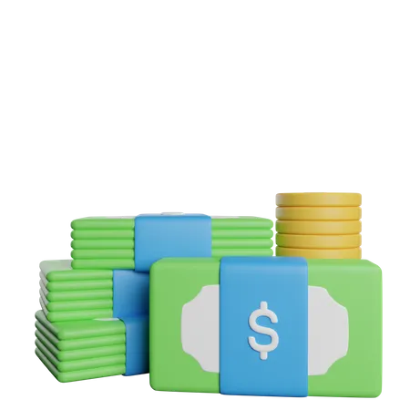 Money Stack  3D Icon