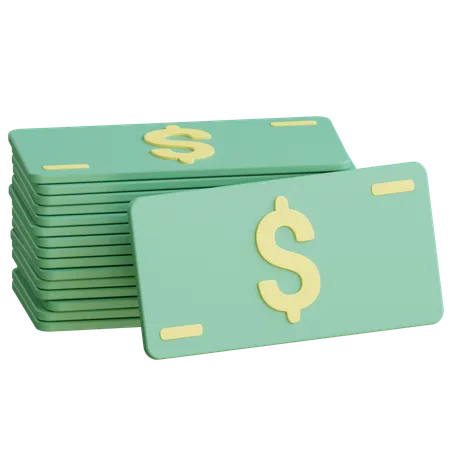 Money Stack  3D Icon