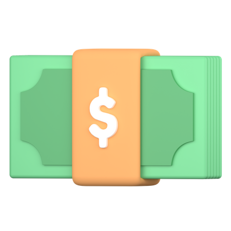 Money stack  3D Icon