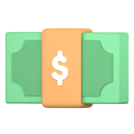 Money stack  3D Icon