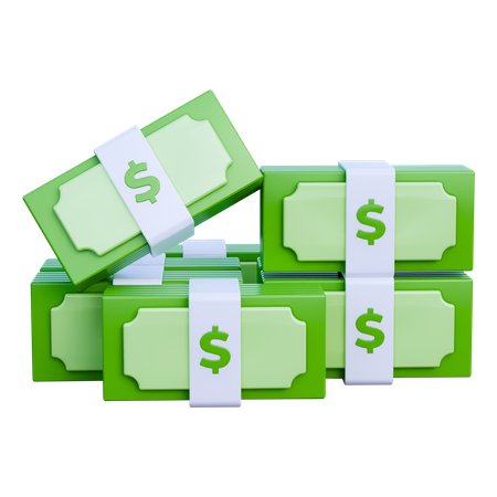 Money Stack  3D Icon