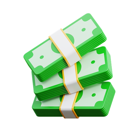 Money stack  3D Icon