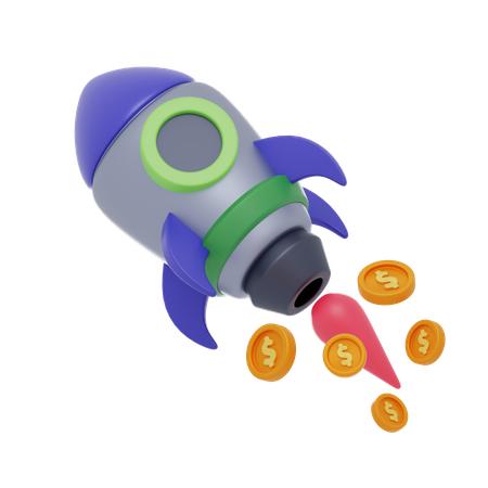 Money Startup  3D Icon