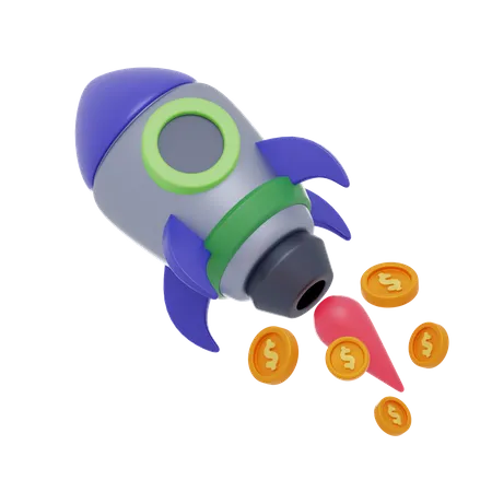 Money Startup  3D Icon