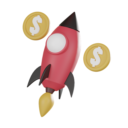 Money Startup  3D Icon