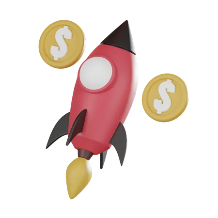 Money Startup  3D Icon