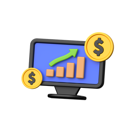 Money Statistic  3D Icon