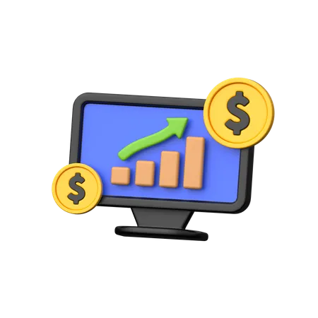 Money Statistic  3D Icon